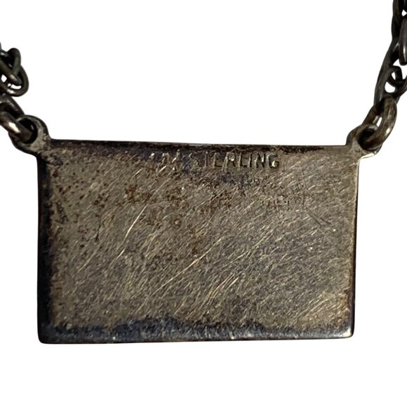 925 Sterling Silver Masonic Tie Bar Clip REM Band or Monogram Art Deco - Picture 5 of 6